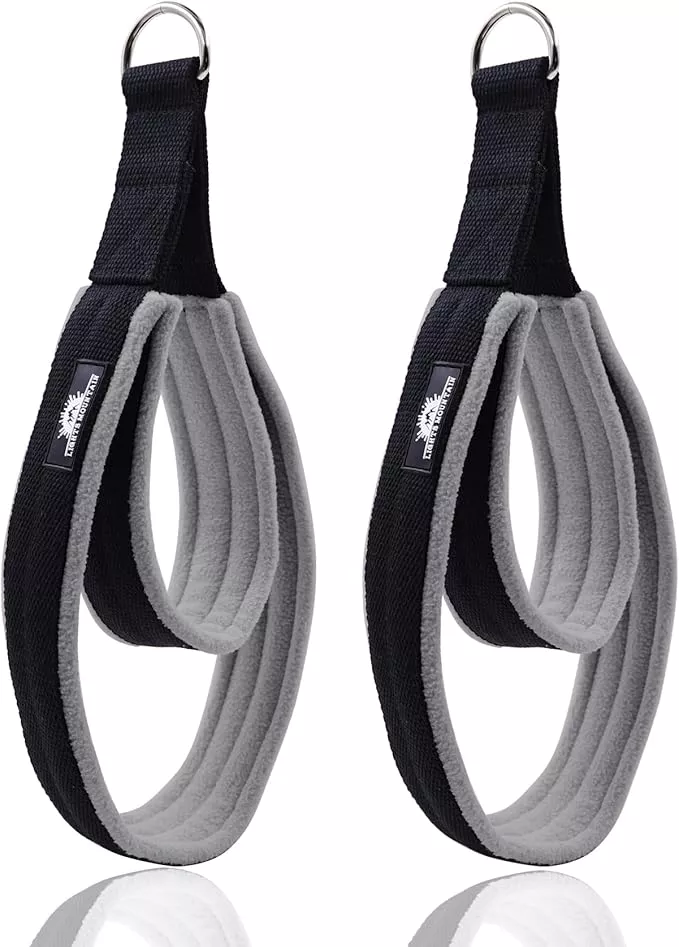 1 Pair Enhanced Pilates Double Loop Straps for Reformer, Thickened D-Ring Handle Straps, Yoga Exercise Accessories in 2 Lengths and Multicolor for Home Gym Workout