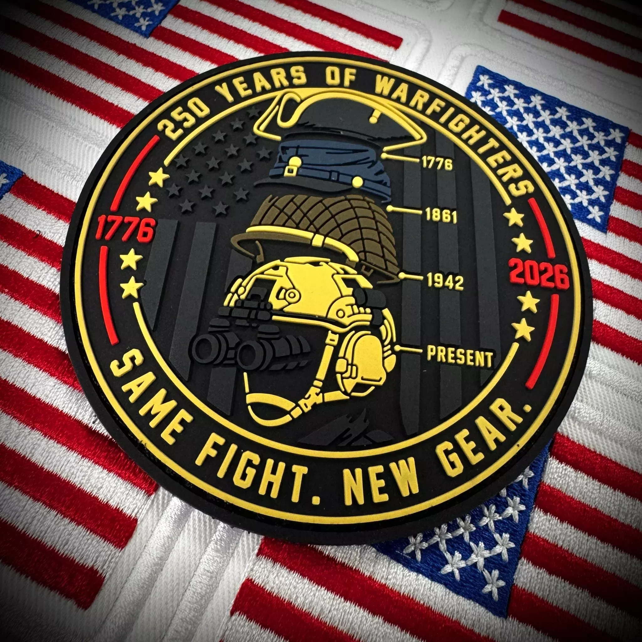 250 Years of Warfighters - Same Fight. New Gear. -3.5" PVC Patch