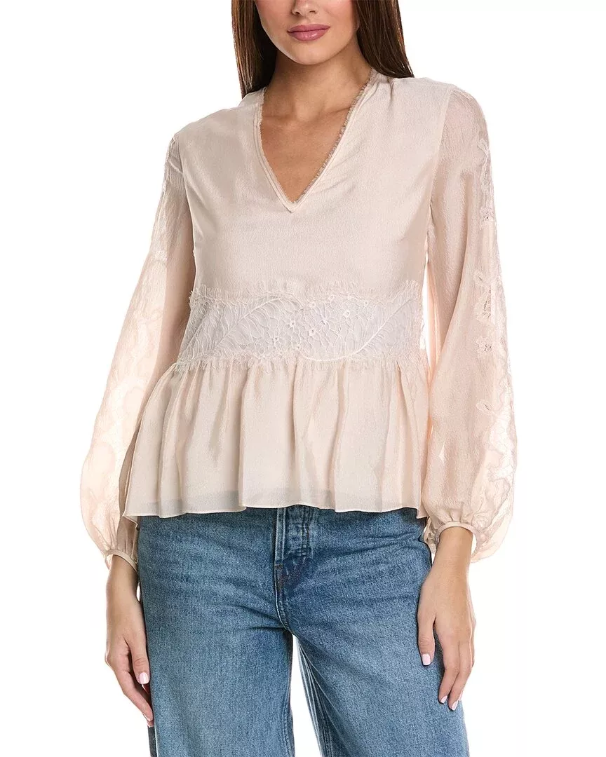 3.1 Phillip Lim Blouson Sleeve Silk Top