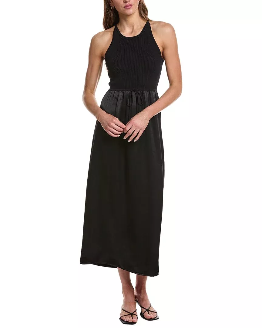 525 America Deanna Mixed Media Sweater Midi Dress