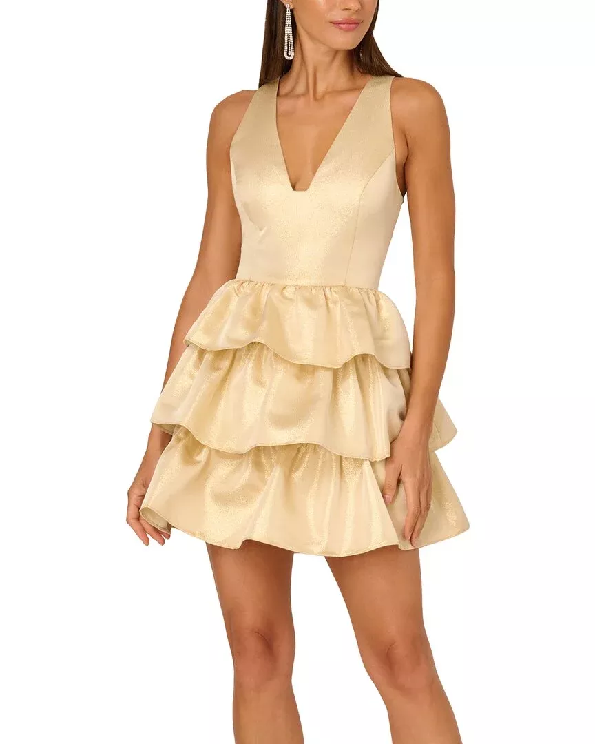 Adrianna Eve Solid Mini Dress