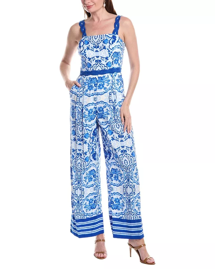 Adrianna Papell Pleated Jumpsuit