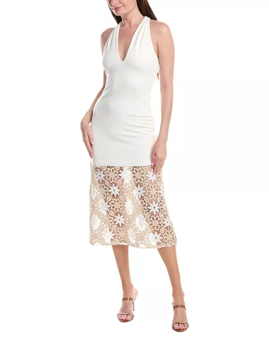 Adrianna Papell Scuba Midi Dress