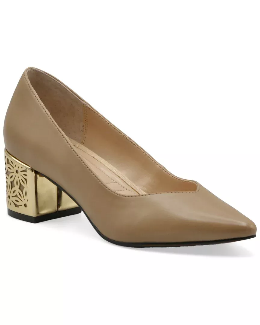 Adrienne Vittadini Flair-1 Leather Pump