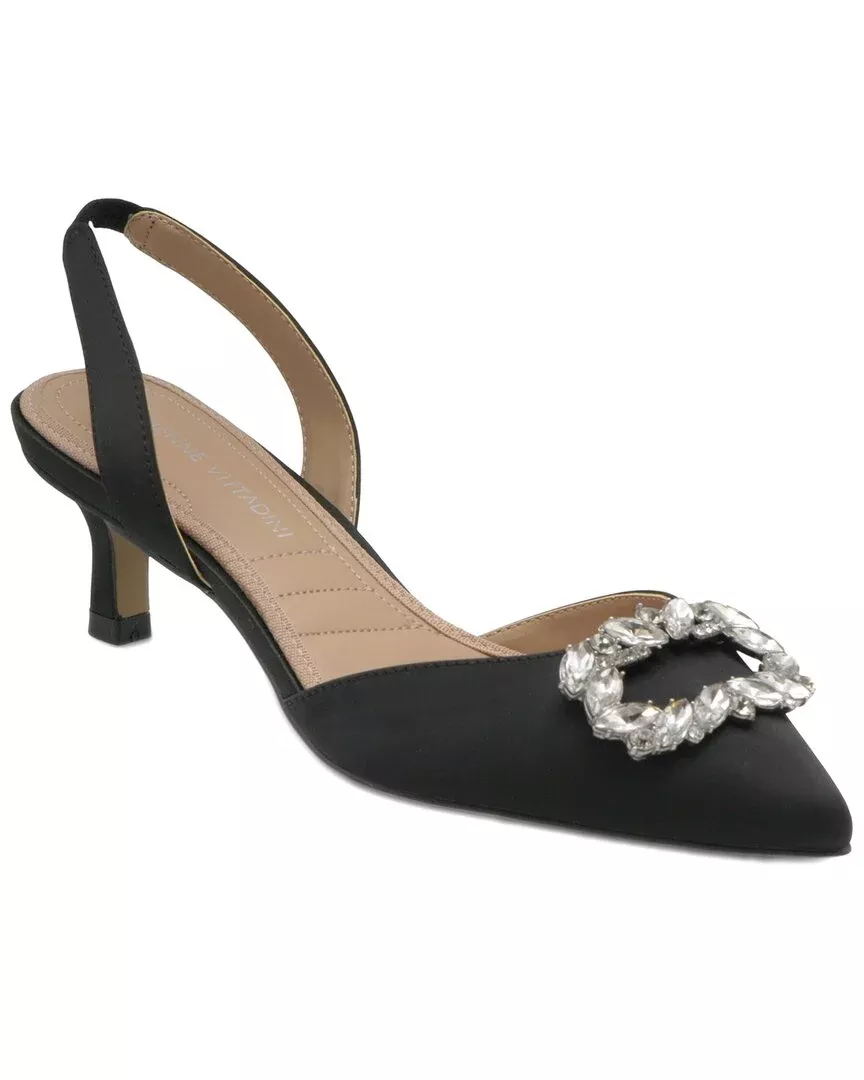 Adrienne Vittadini Suzer Satin Pump