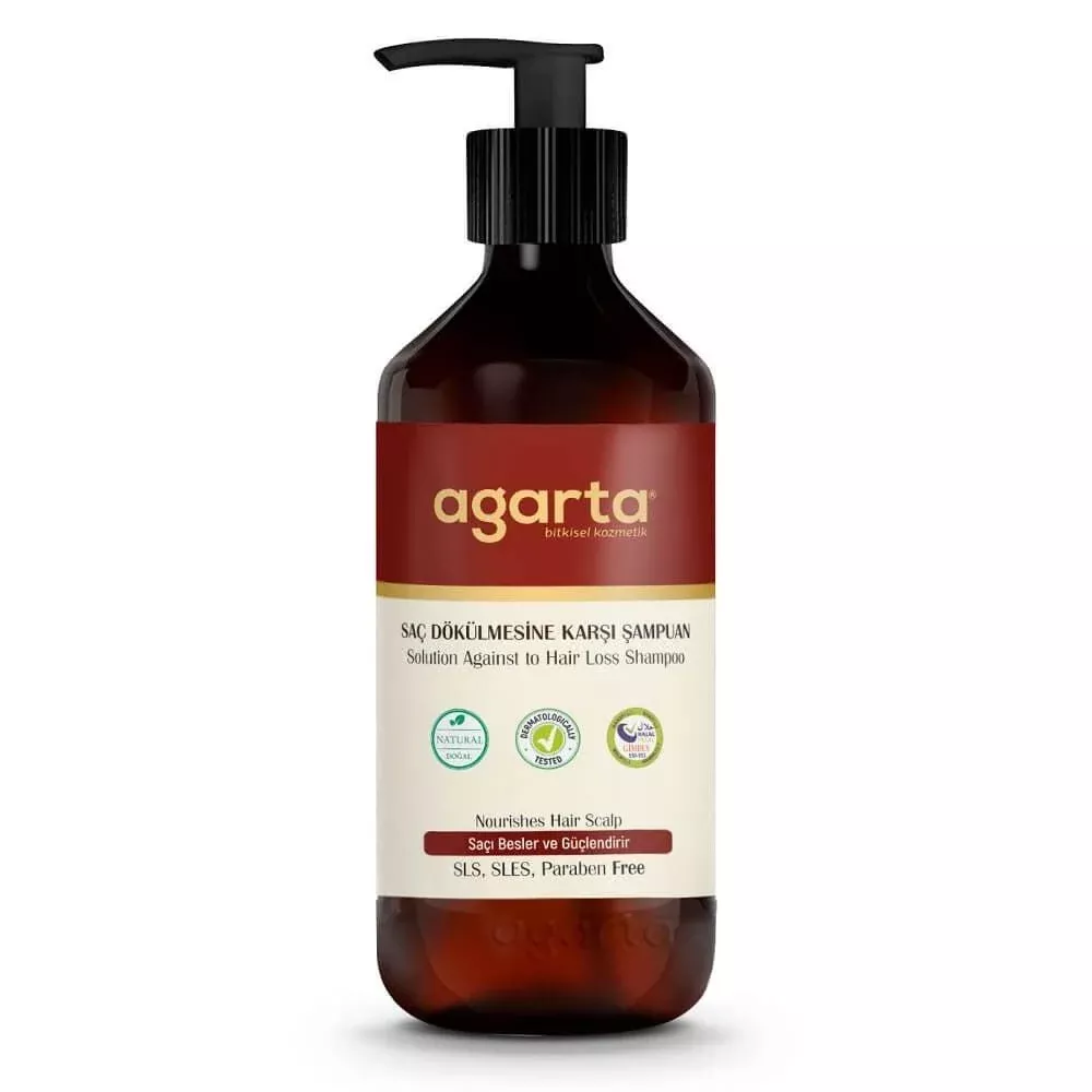 Agarta Anti-Hair Loss Shampoo 400ml - Natural Hair Care, Sulfate-Free, Promotes Healthy Hair Growth