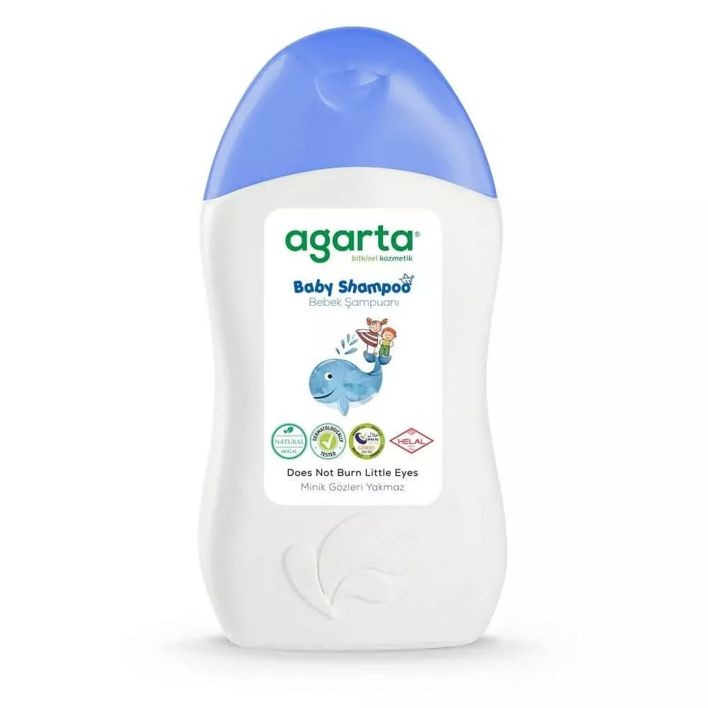 Agarta Natural Baby Shampoo - Gentle, Hypoallergenic, SLS Free for Newborns & Infants