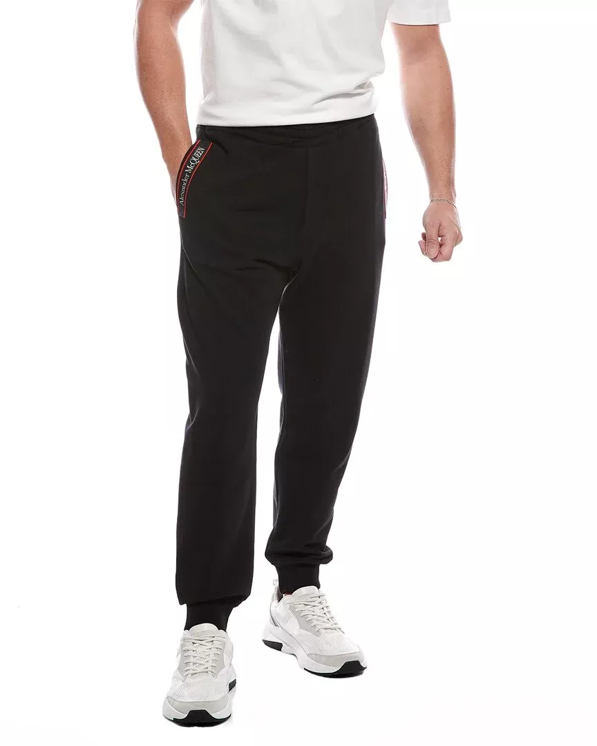 Alexander Mcqueen Cut & Sew Logo Tape Jogger Pant