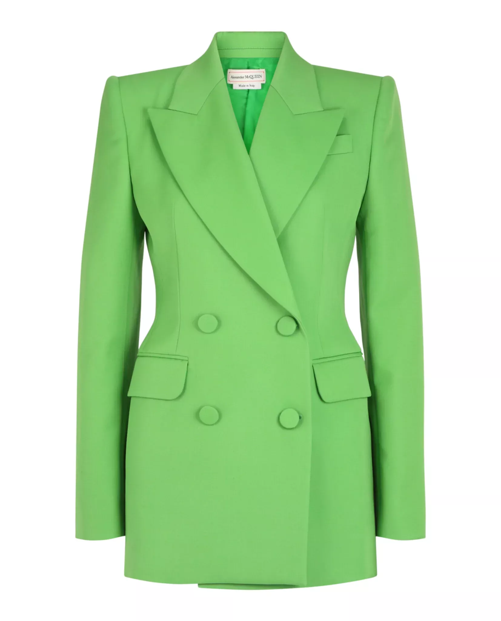 Alexander McQueen Womens Fitted Double-Breasted Blazer