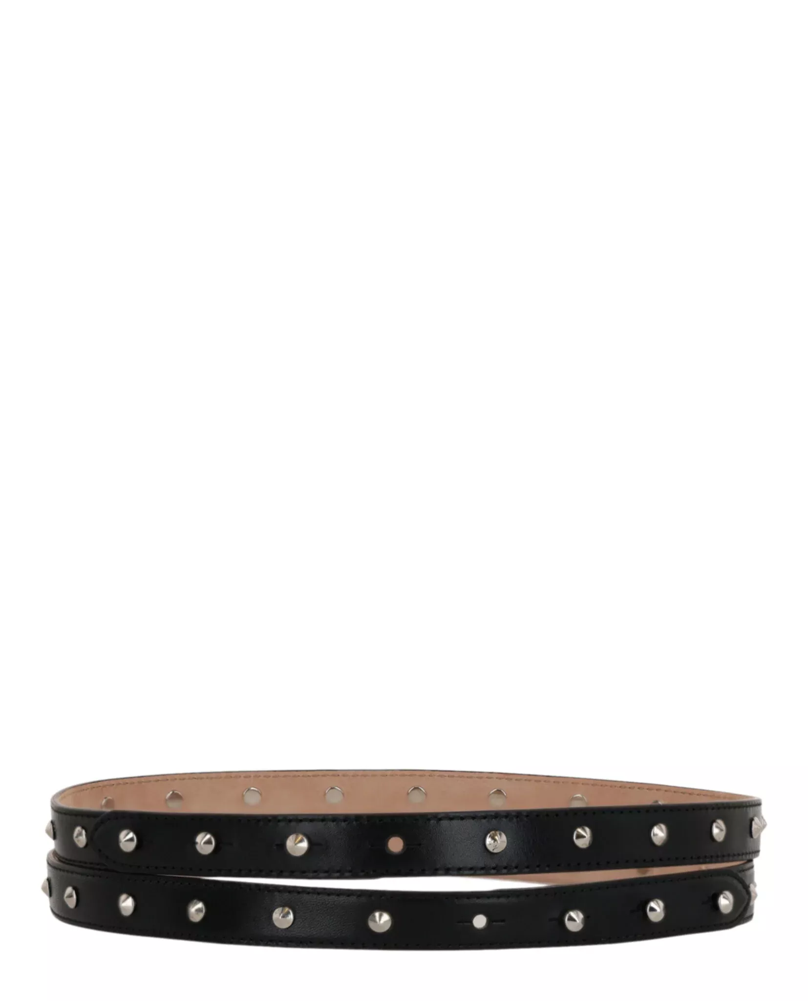 Alexander McQueen Womens Studded Double Belt