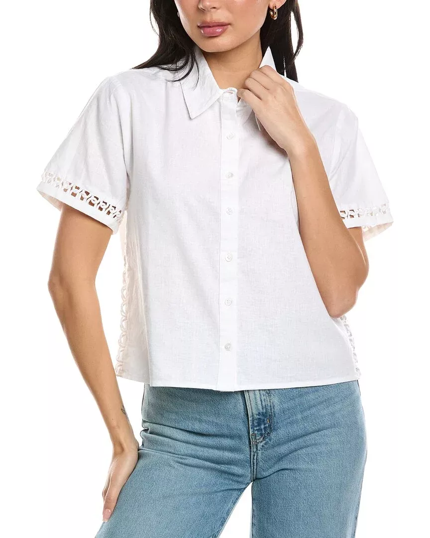 Allison Camille Linen-Blend Shirt