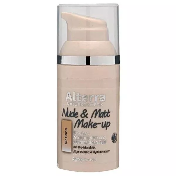 Alterra Vegan Foundation Makeup - Matte Finish, Hydrating, 30ml - Natural Makeup Look