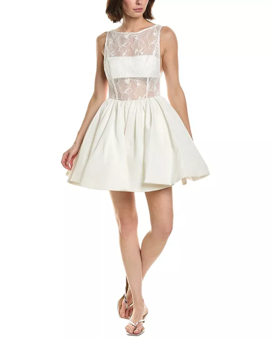 Amur Lainey Boatneck Mini Dress