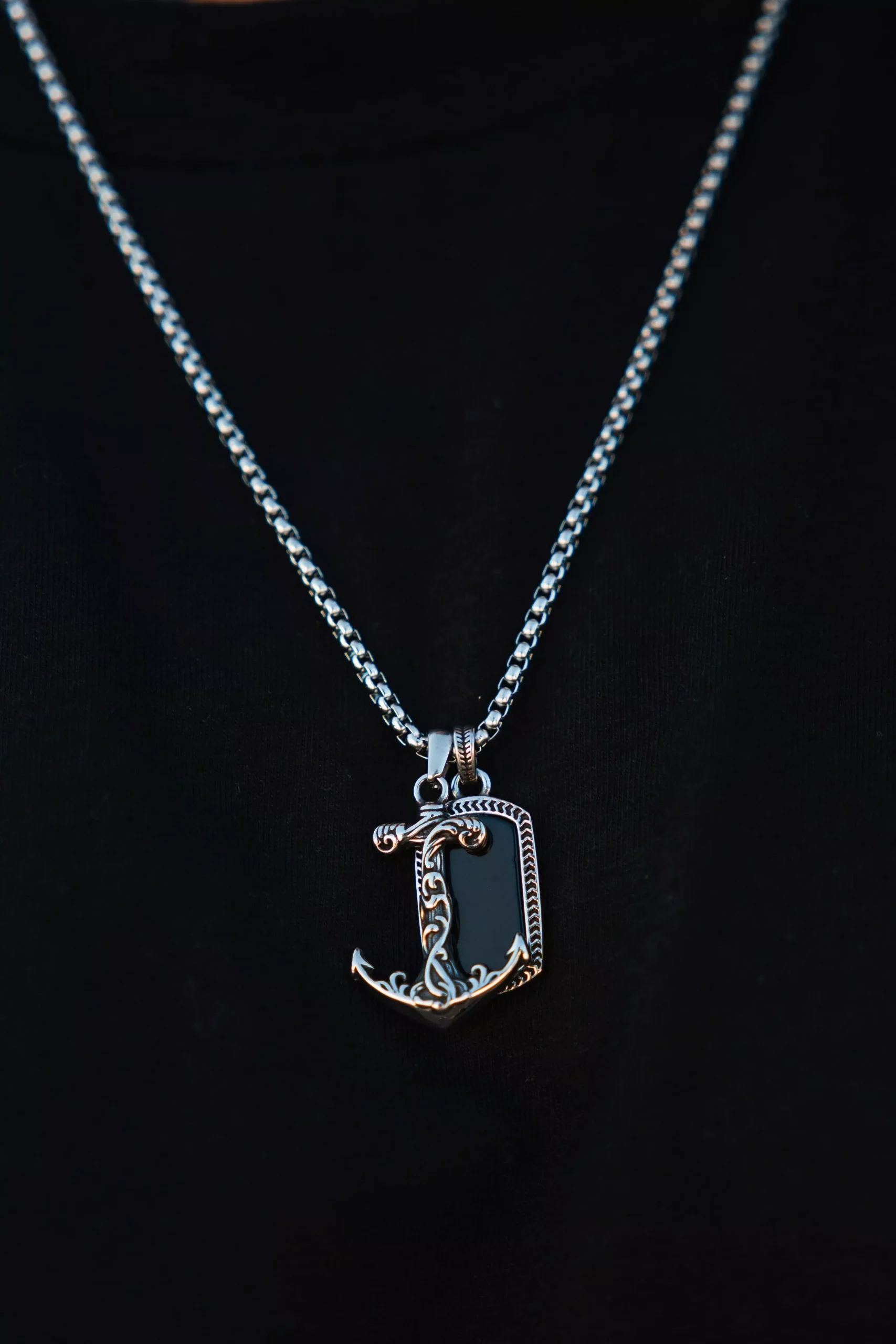 Anchored in Darkness Necklace