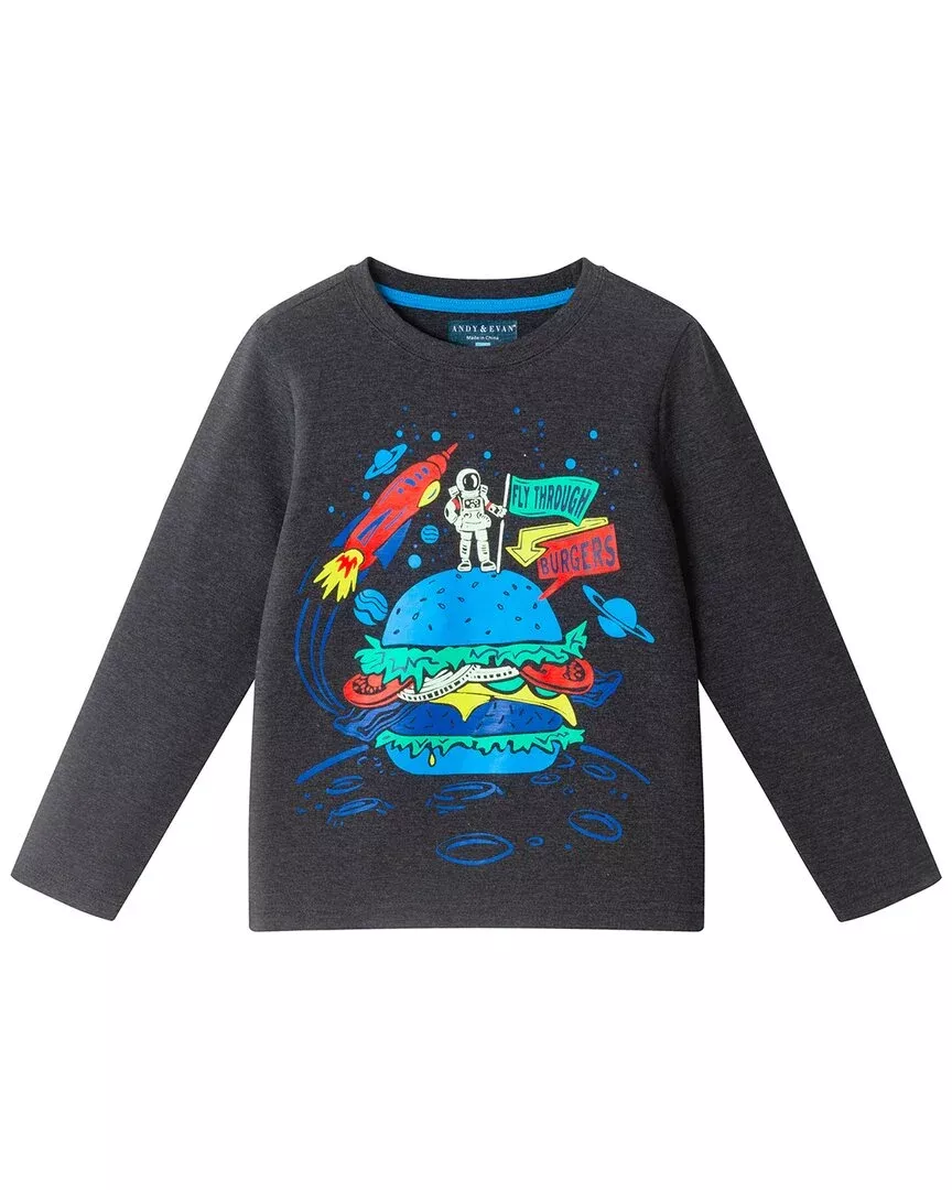 Andy & Evan Burger/Space Graphic T-Shirt