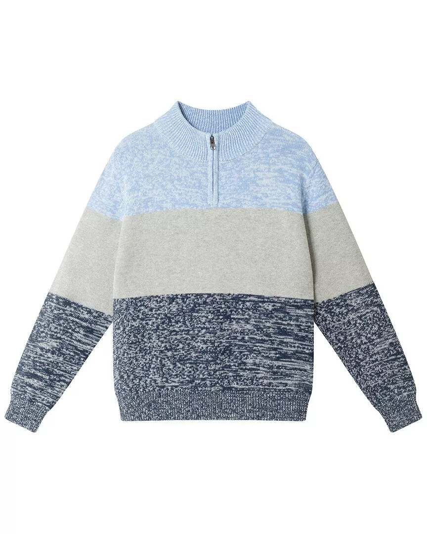 Andy & Evan Colorblocked 1/2-Zip Sweater