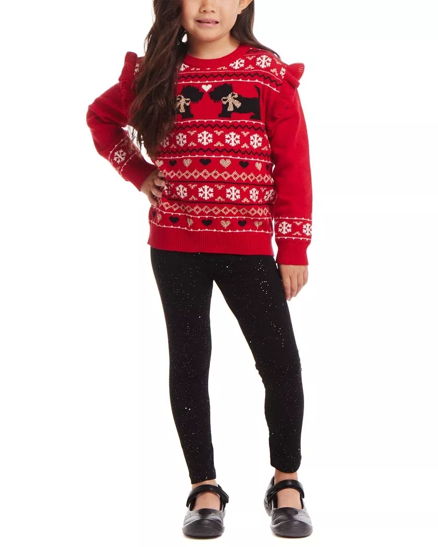 Andy & Evan Dog Fairisle Sweater Set