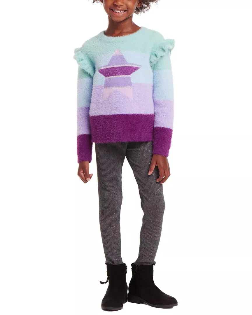 Andy & Evan Full Eyelash Sweater & Legging Set