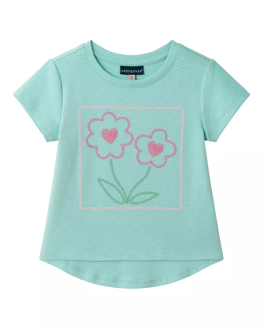 Andy & Evan Jersey Embroidered T-Shirt