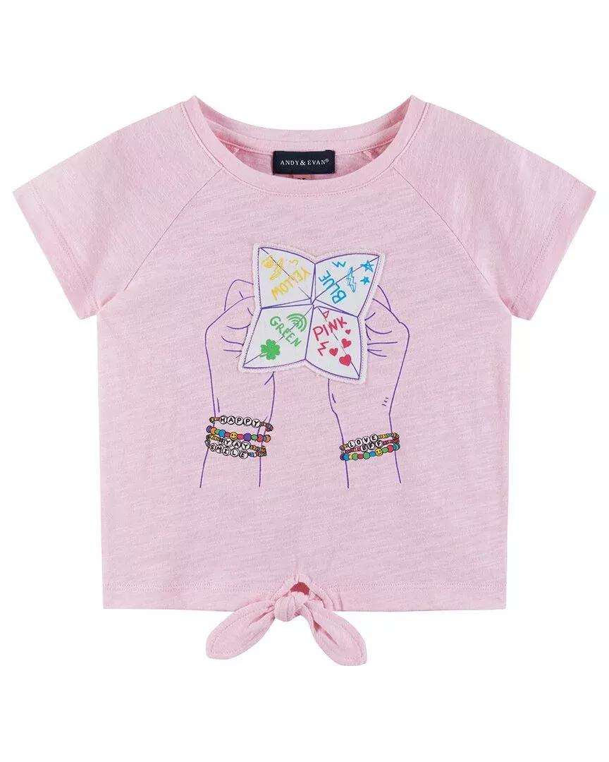 Andy & Evan Raglan Knot Detail T-Shirt
