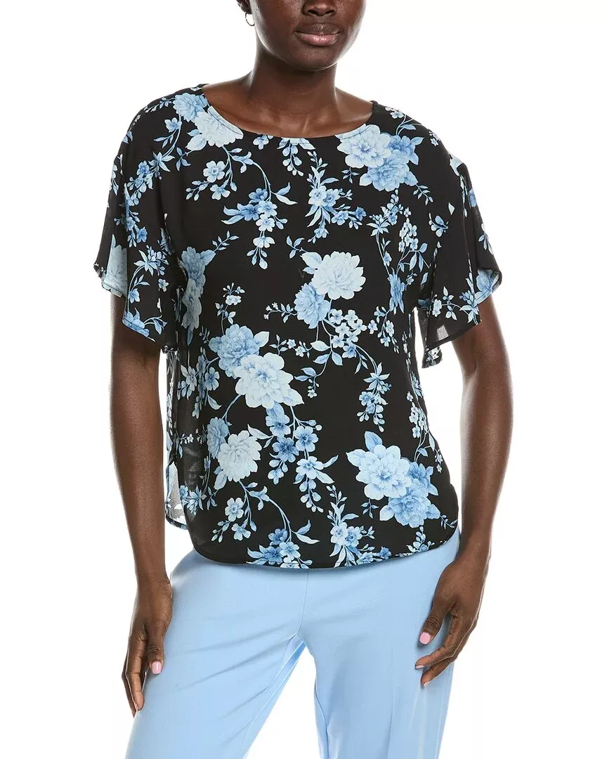 Anne Klein Batteau Neck Blouse