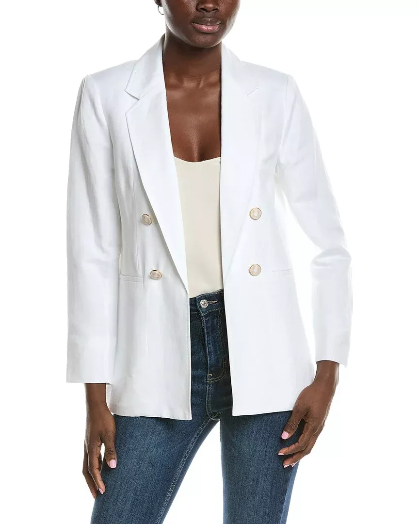 Anne Klein Linen-Blend Blazer