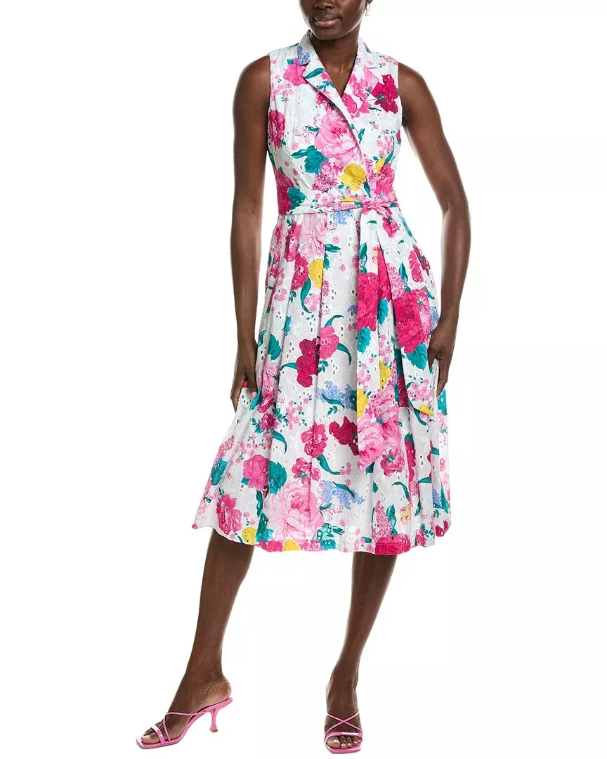 Anne Klein Notch Collar Wrap Dress