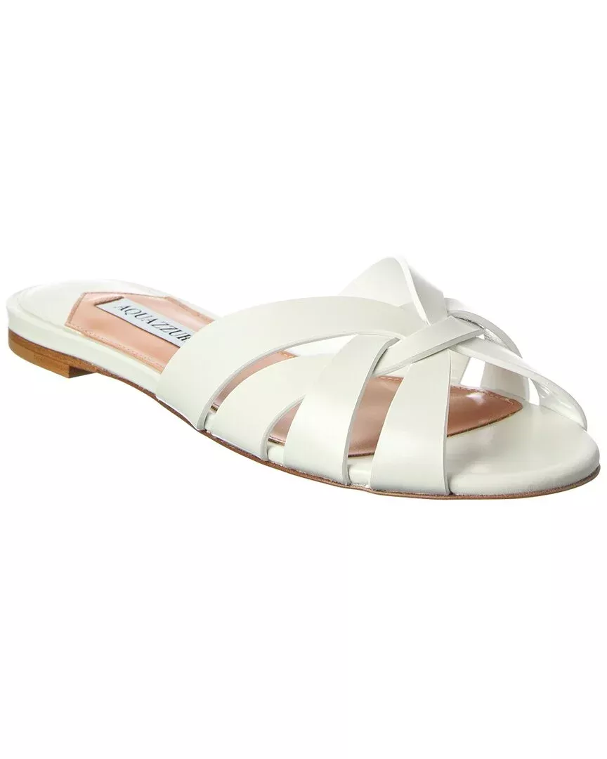 Aquazzura Leather Flat Sandal