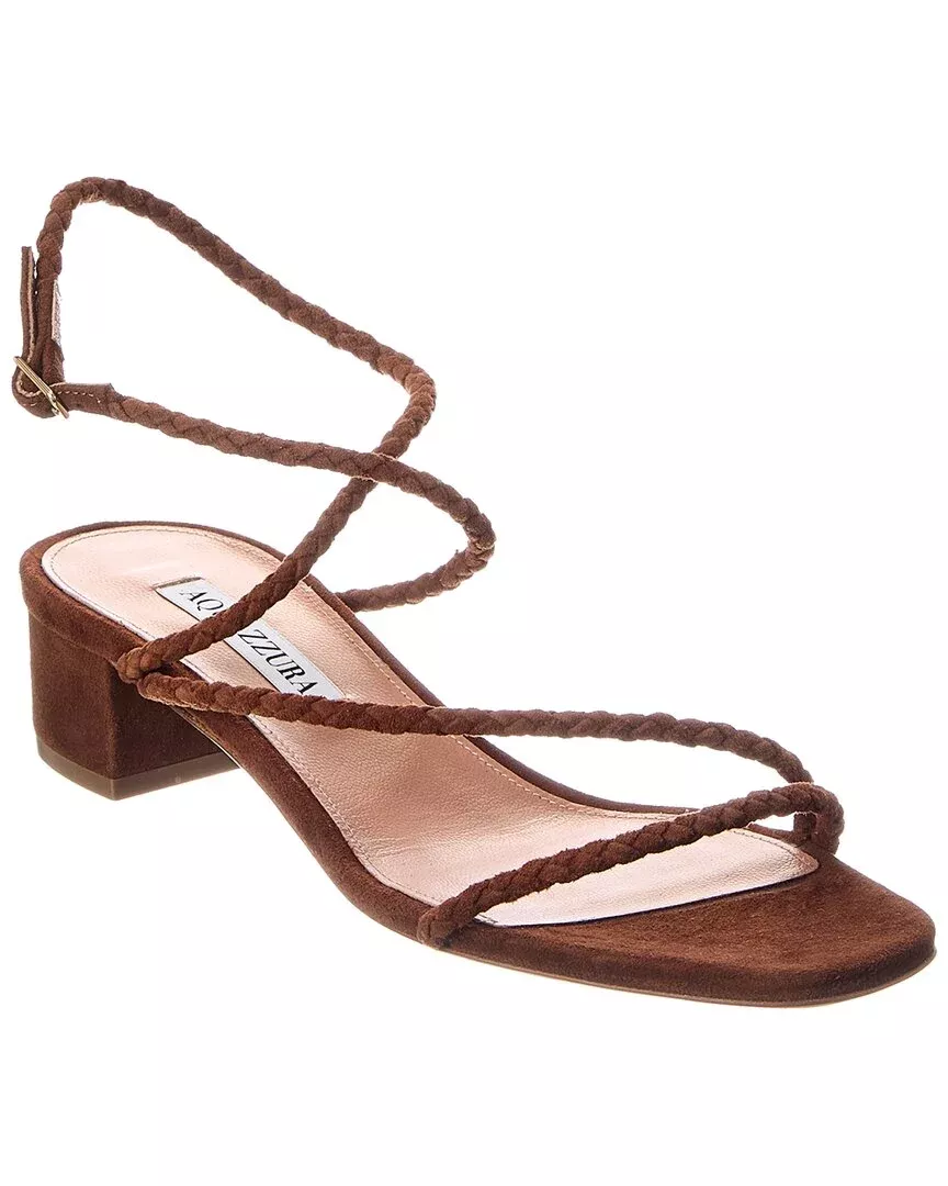 Aquazzura Luca 35 Suede Sandal