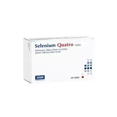 Assos Selenium Quatro: Comprehensive Mineral Supplement - Zinc, Copper, Chromium & Selenium for Immune Support & Antioxidant Protection