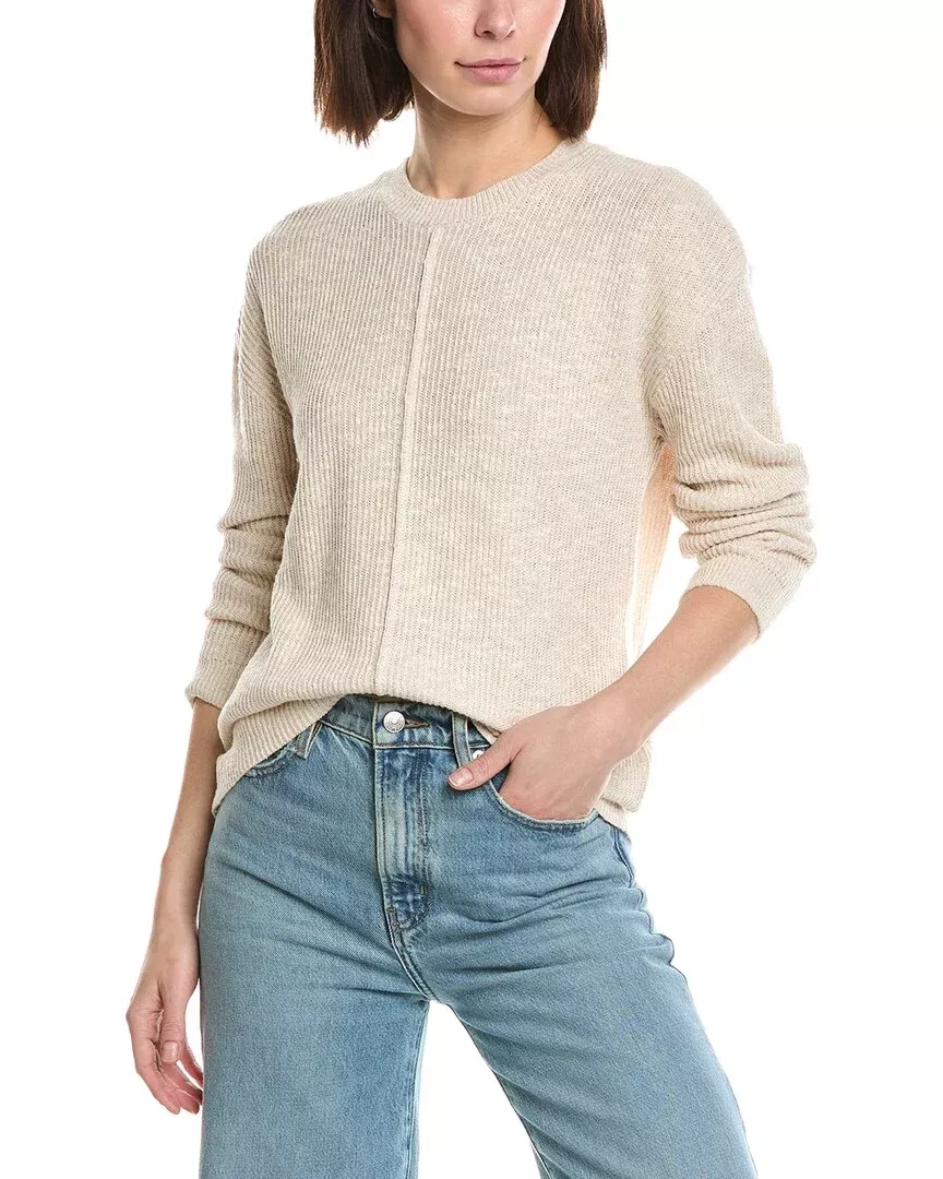 Atm Anthony Thomas Melillo Pintuck Linen & Silk-Blend Sweater