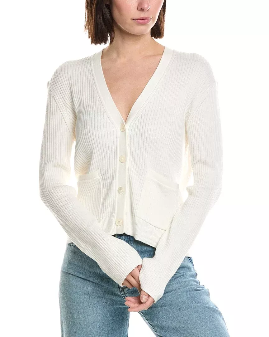 Atm Anthony Thomas Melillo Ribbed Cashmere-Blend Cardigan