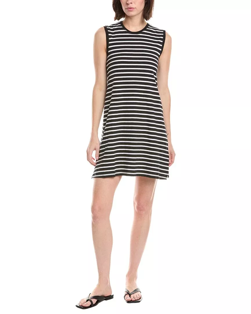 Atm Anthony Thomas Melillo Stripe Classic Jersey Mini Dress