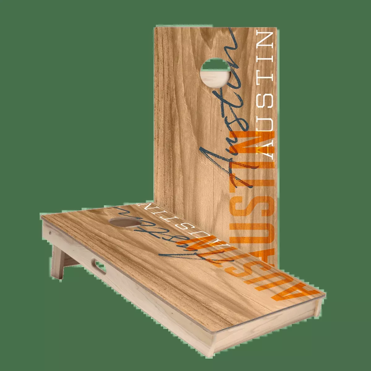 Austin Campus Gameday Star Cornhole Boards
