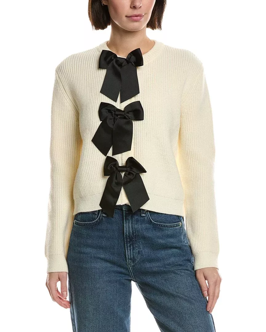 Avantlook Grosgrain Bow Cardigan