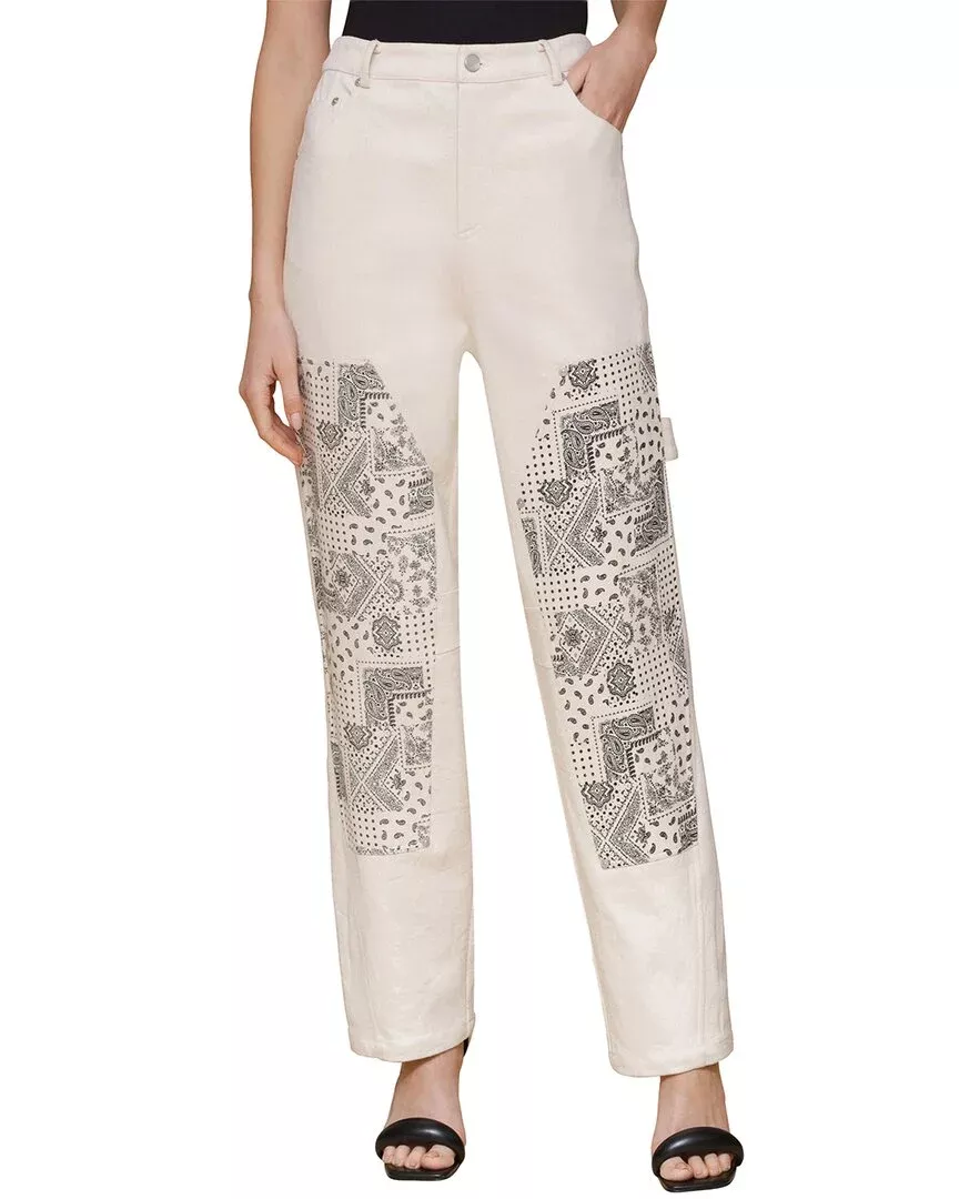 Avec Les Filles Mixed Media Carpenter Pant