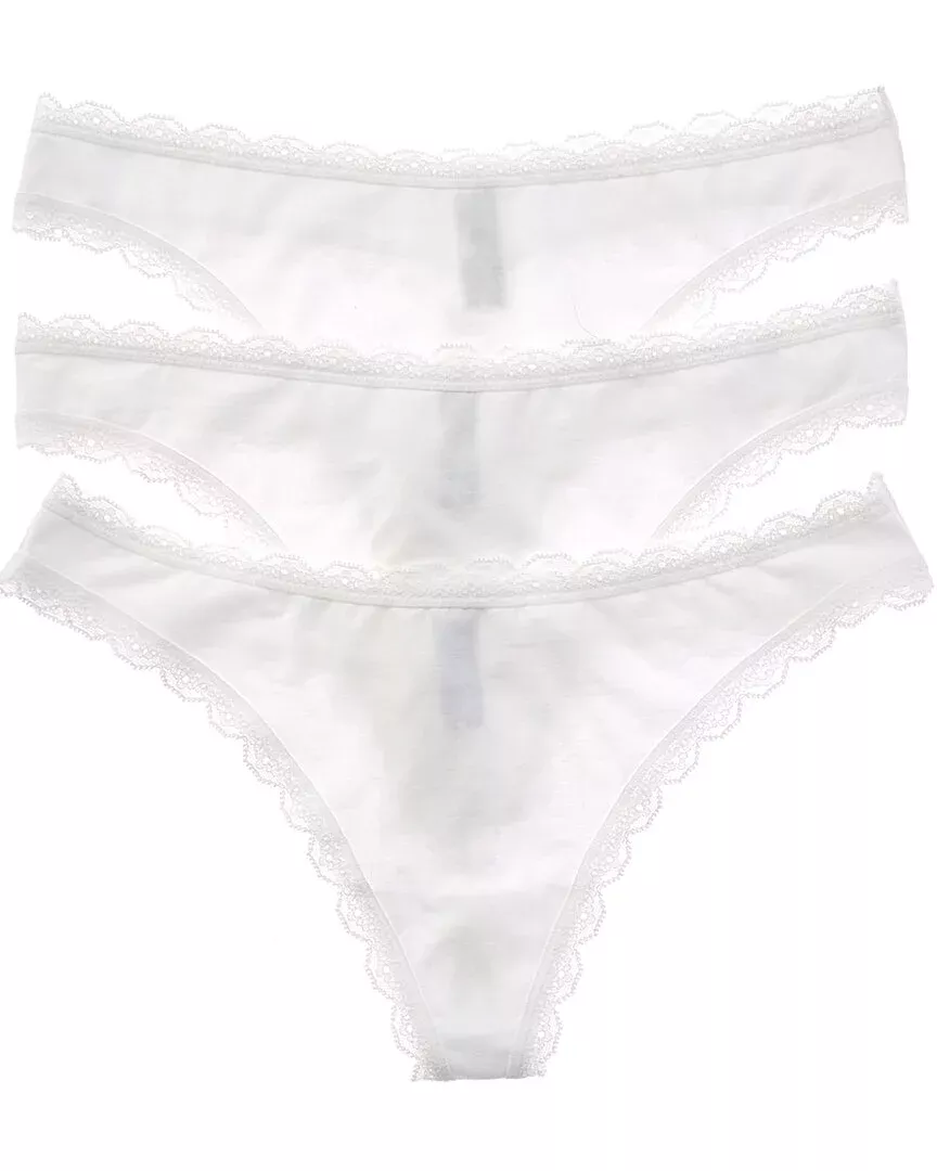 B.Tempt'd Set Of 3 Inspired Eyelet Thong