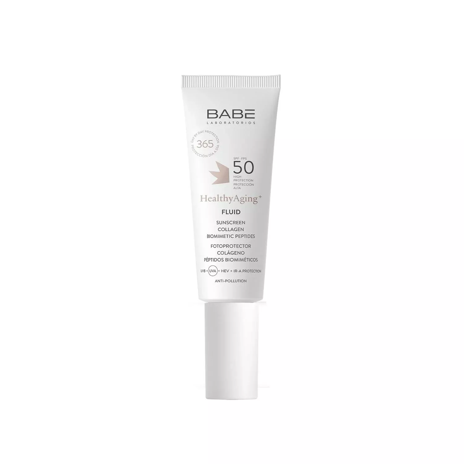 Babe Fluid SPF50 Sunscreen: Anti-Aging Formula, Broad Spectrum Protection, Lightweight, Protects from Sun Damage (50ml)