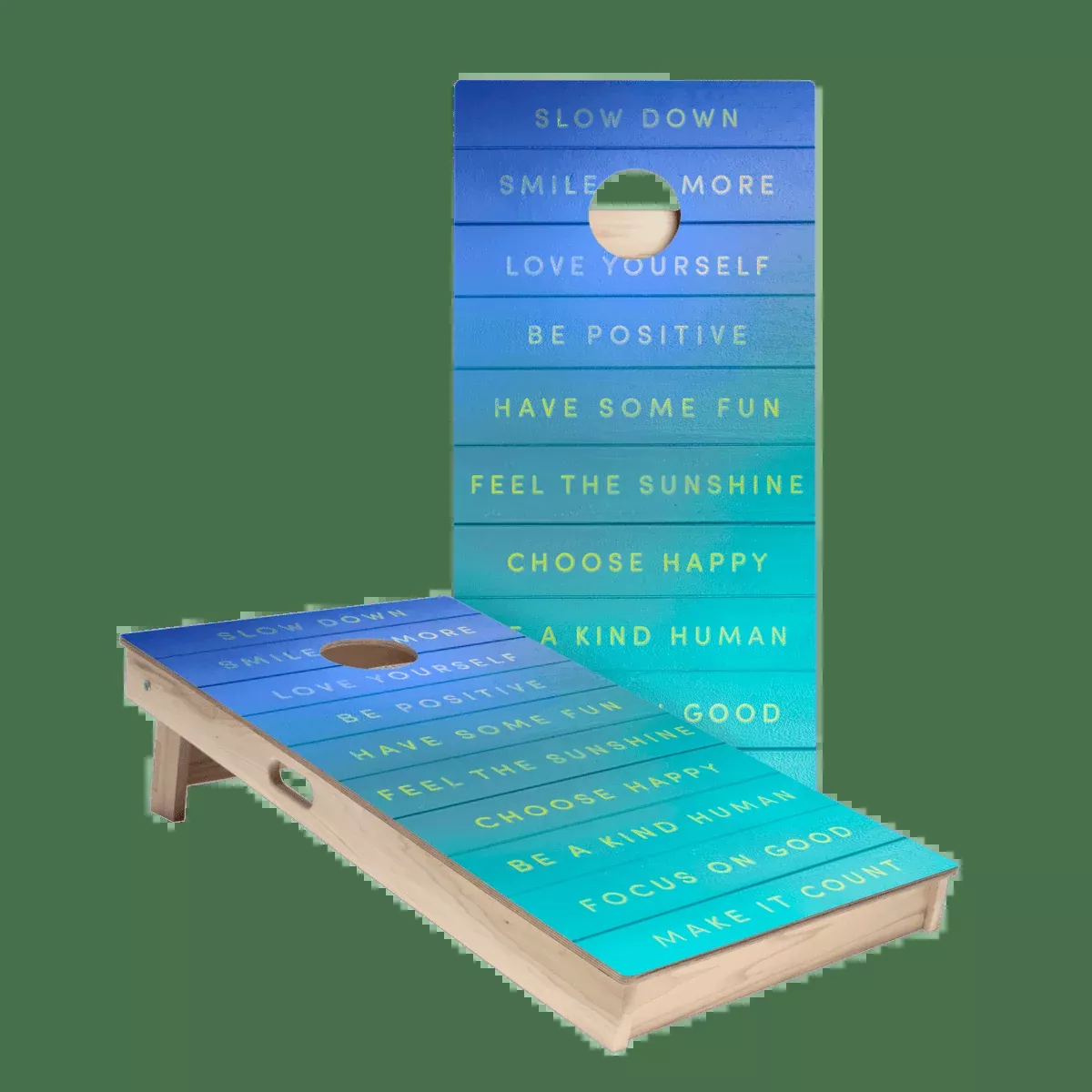 Be Your Best Star Cornhole Boards