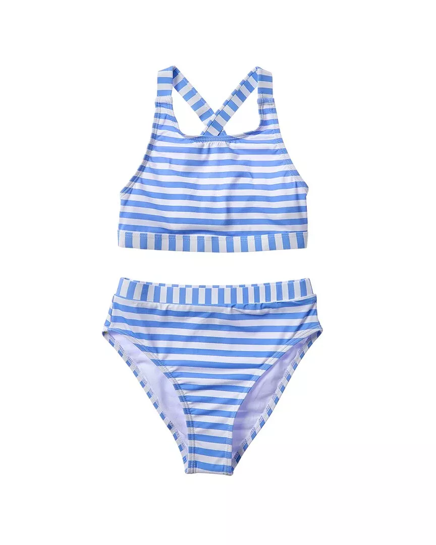 Beach Lingo 2Pc High Neck Bra & Banded High Waist Bottom Set