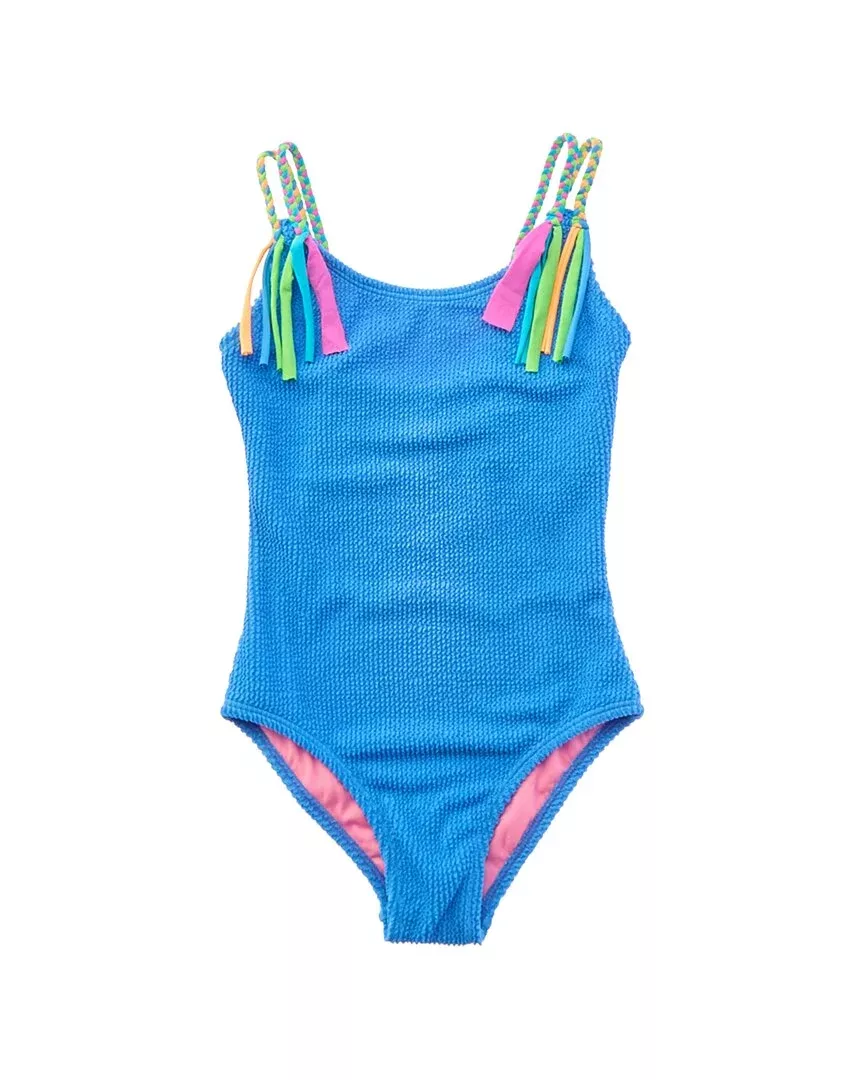 Beach Lingo Braid With Fringe One-Piece