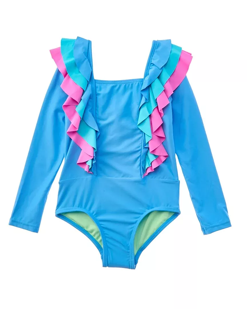 Beach Lingo Ruffle Rash One-Piece