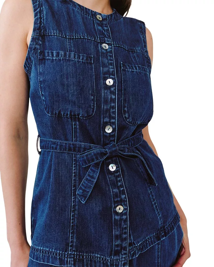 Bella Dahl Seamed Belted Vest