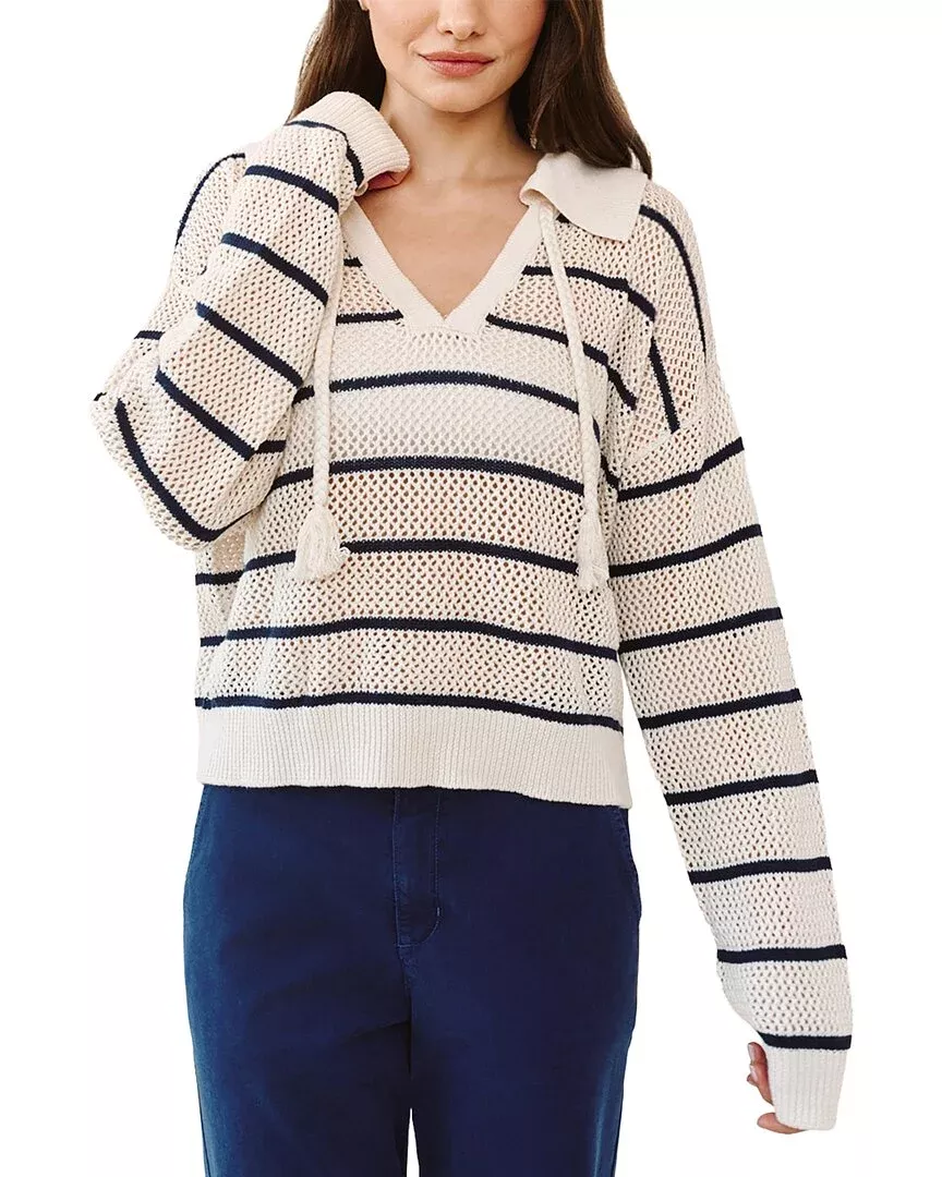 Bella Dahl Tassel Tie Open Knit Sweater