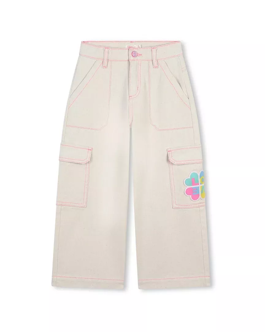 Billieblush Floral Denim Cargo Pant