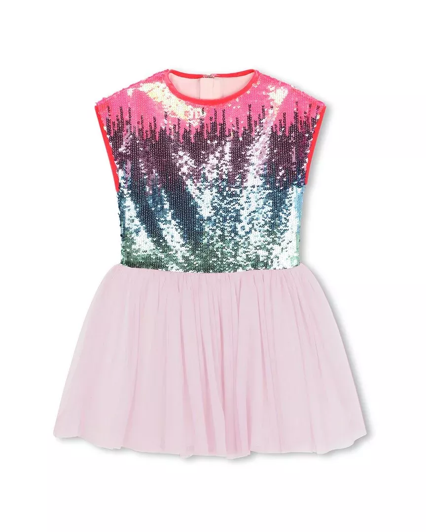 Billieblush Sleeveless Sequin Jersey Dress