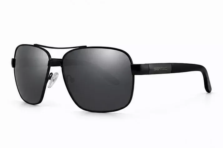Biscayne Polarized Chrome & Black Sunglasses