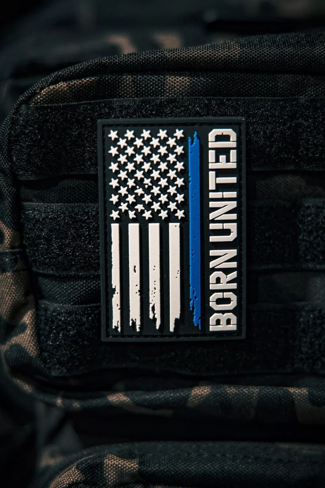 Blue Line Flag PVC Patch