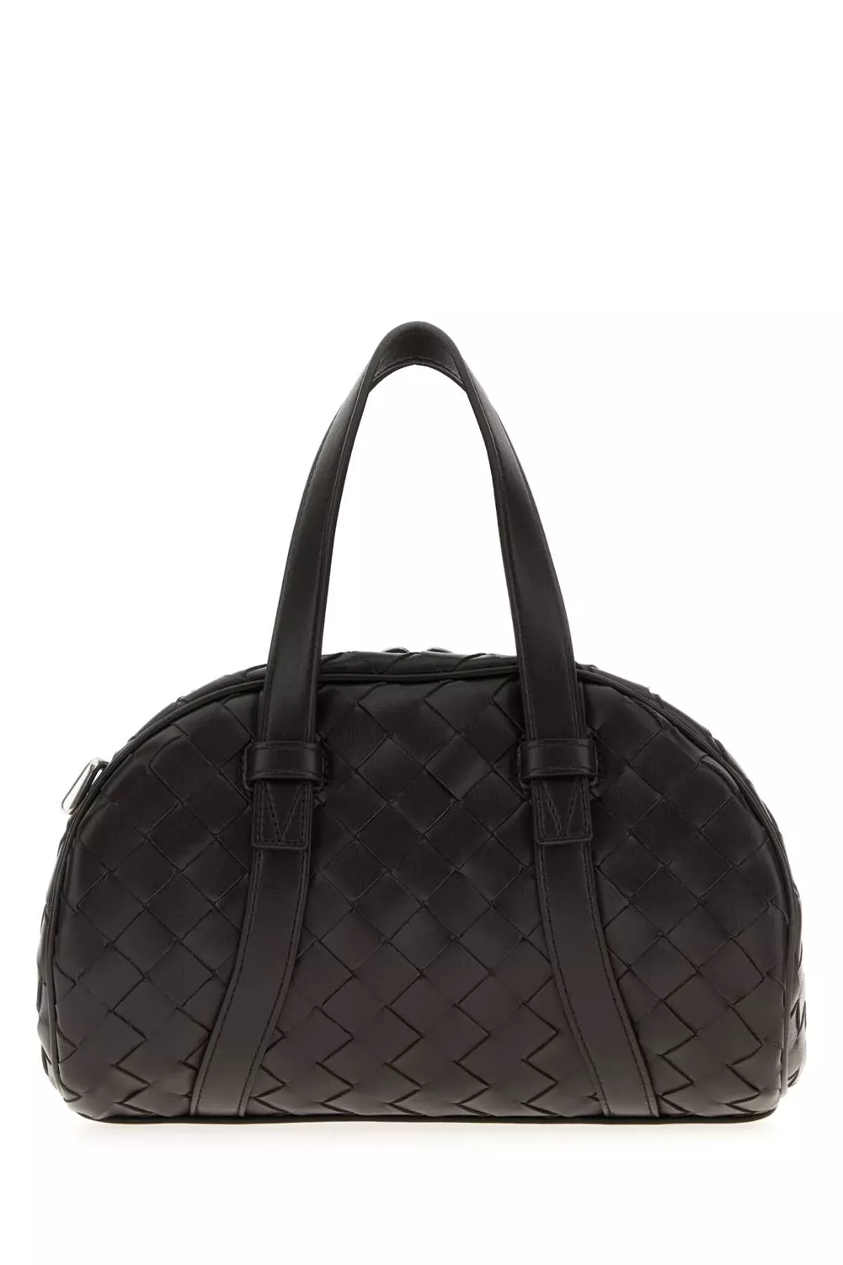 Bottega Veneta Men Black Leather Handbag