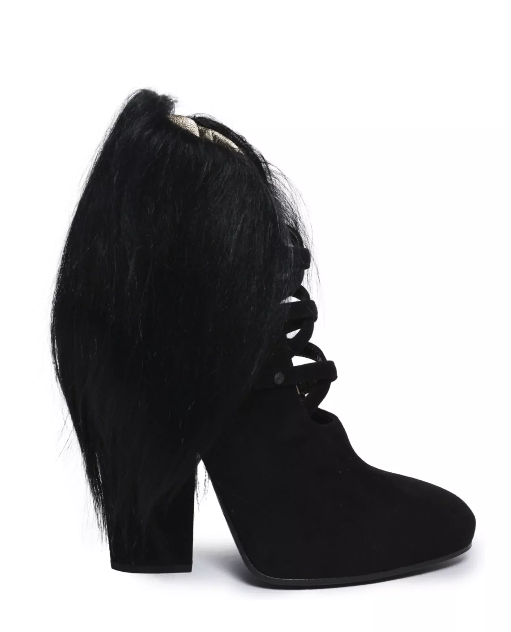 Bottega Veneta Womens Fur Heels